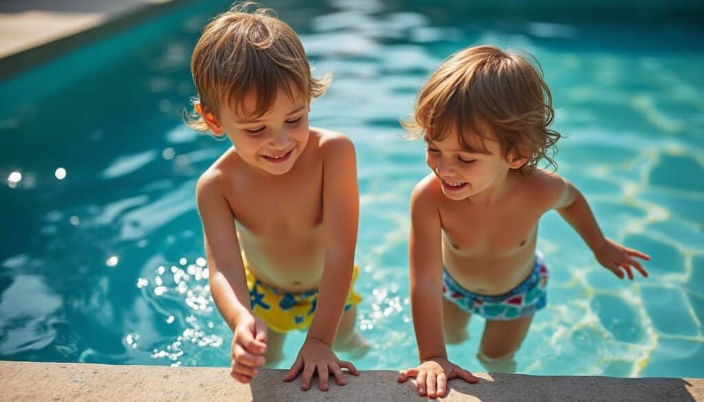 Comment sécuriser les margelles antiglisse pour les enfants autour de la piscine ?