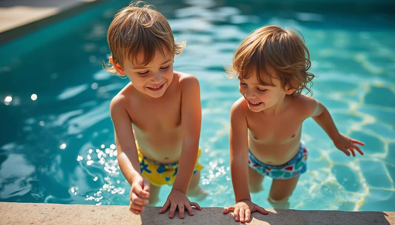 Comment sécuriser les margelles antiglisse pour les enfants autour de la piscine ?