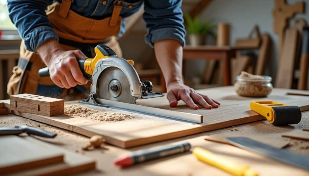 Les outils indispensables pour réussir la découpe précise d’un parquet en bricolage