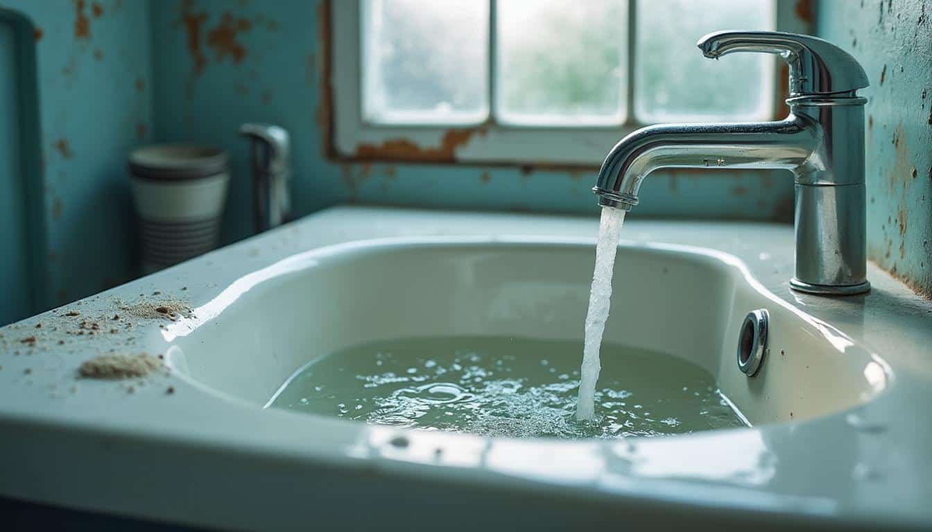 Rinçoir bouché : solutions pour la salle de bain