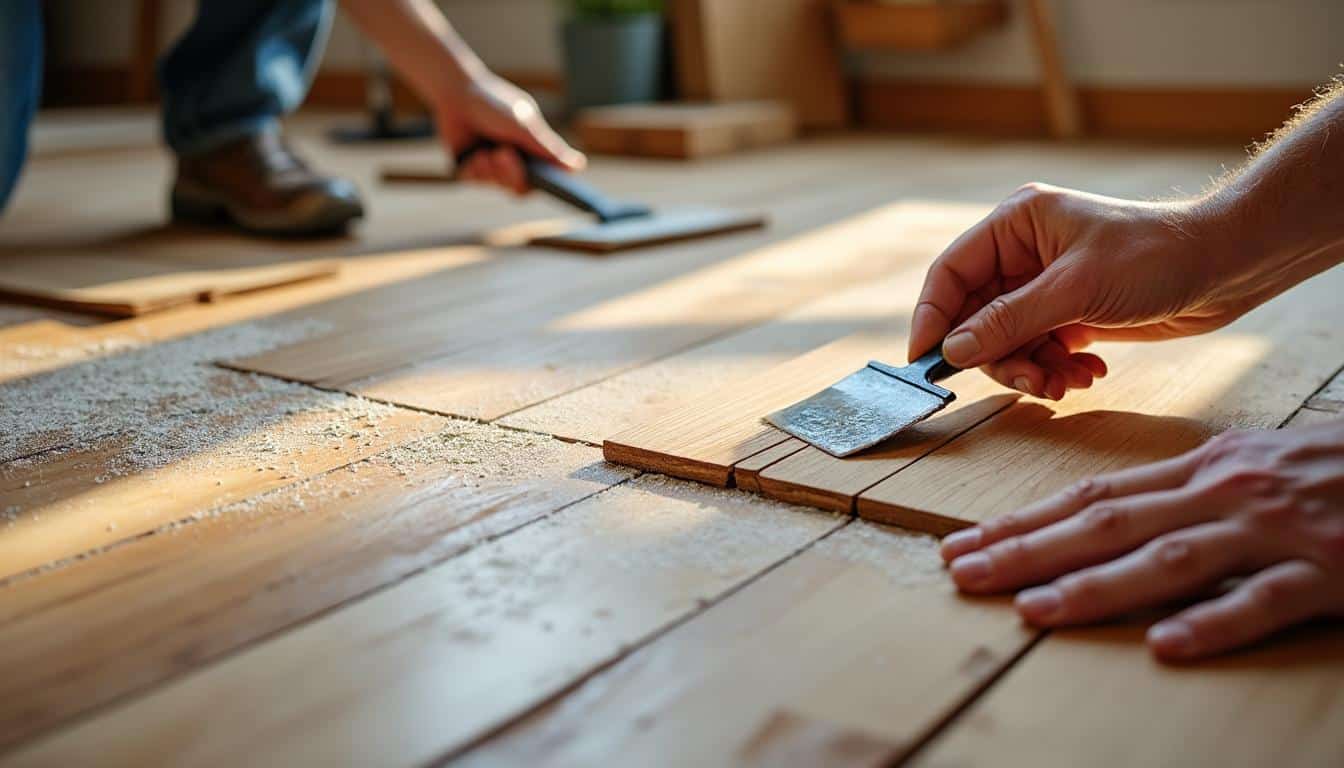 Réaliser la finition des joints de parquet à la maison avec le bon outillage
