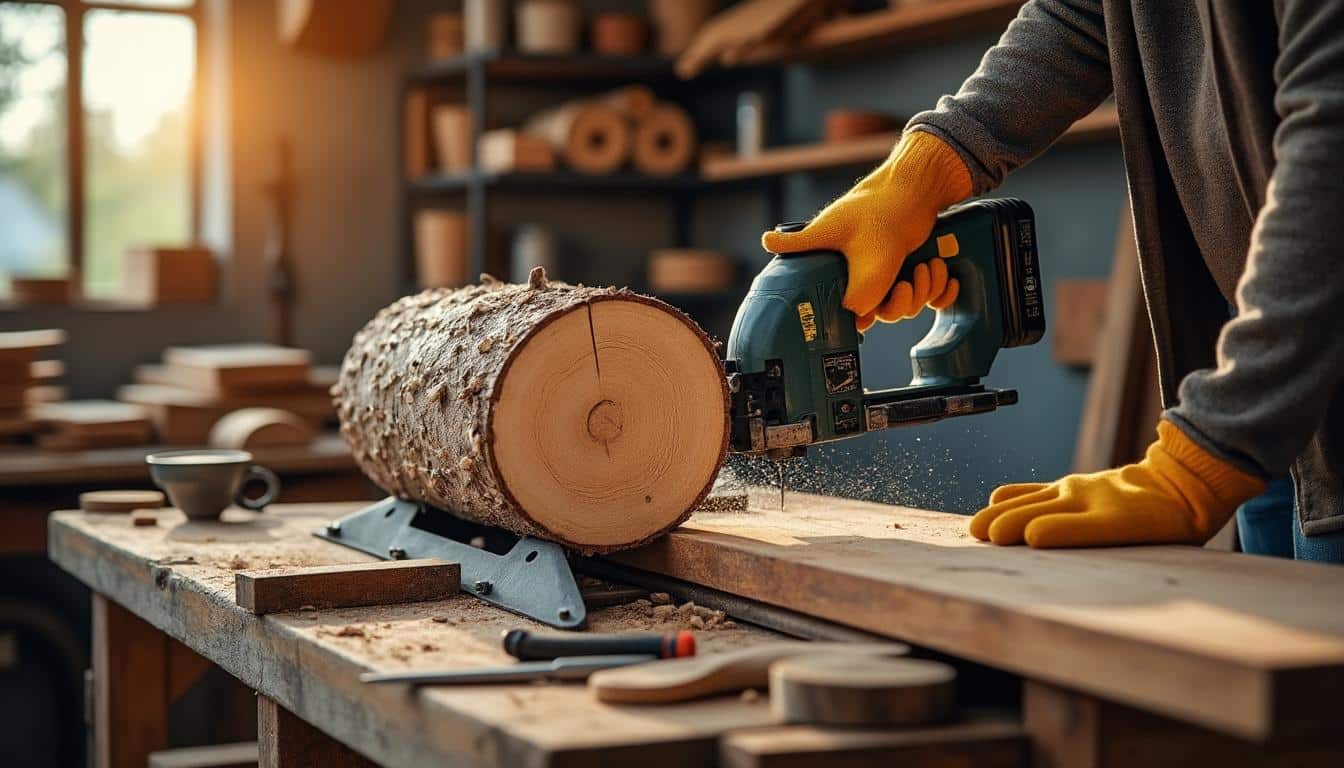 Illustration: Comment fonctionne une scie à bûche électrique et quels sont ses composants clés ?