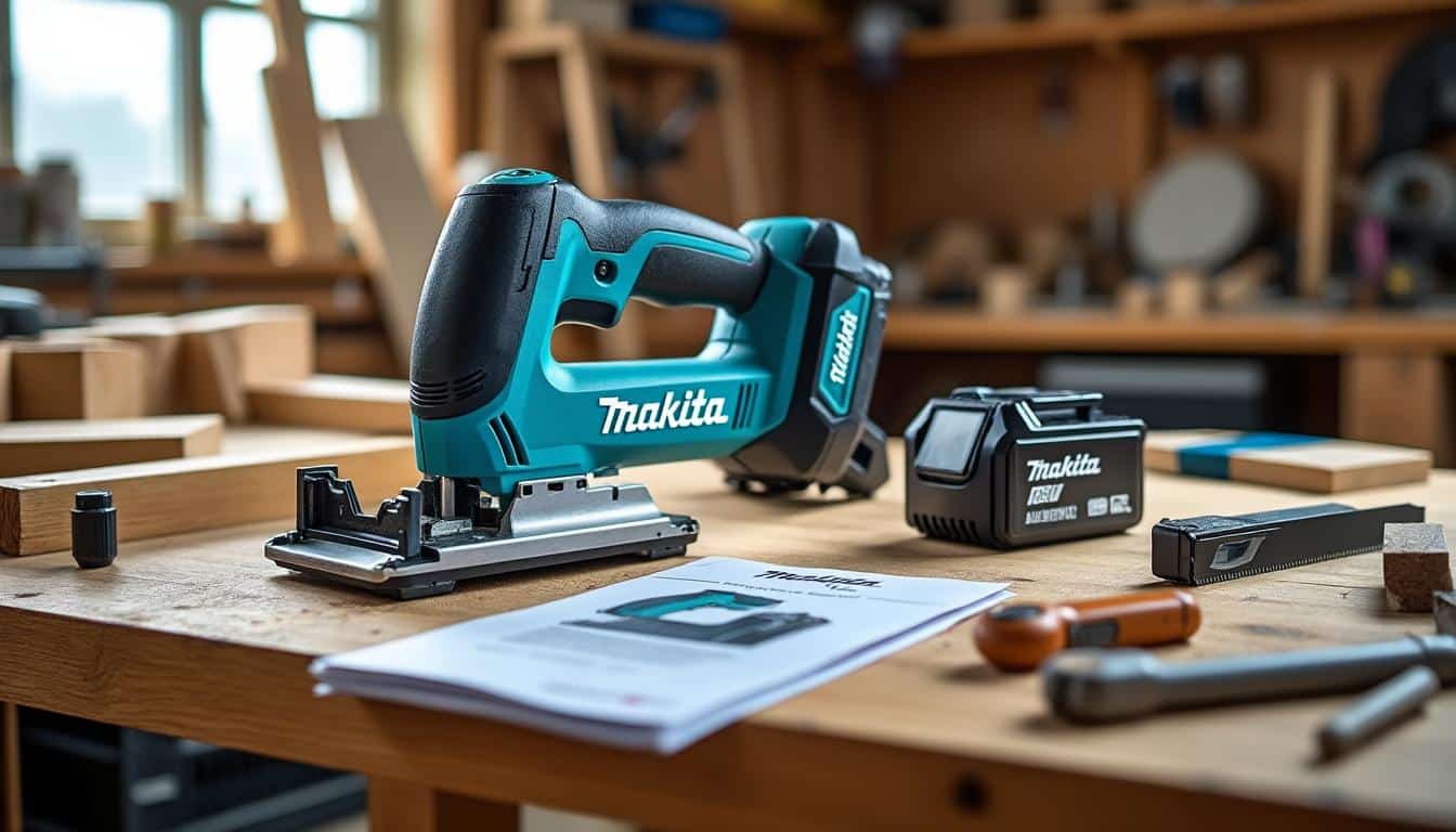 Illustration: Les caractéristiques techniques de la scie sabre Makita 18V en détail