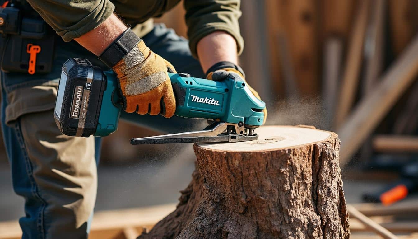 Scie sabre Makita 18V : Puissance et précision sans fil