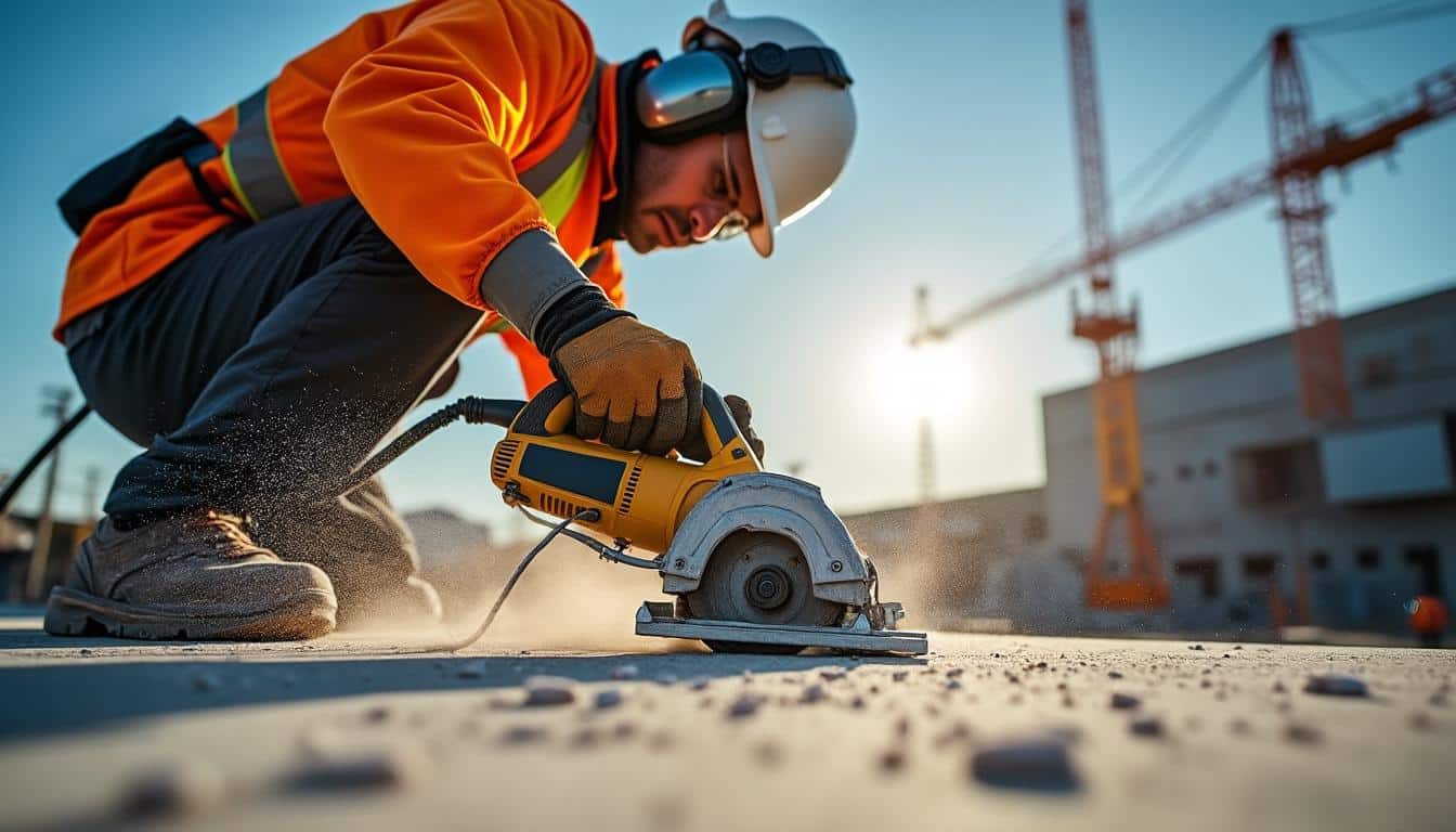 Illustration: Comprendre l’utilité de la scie à sol pour vos travaux au sol