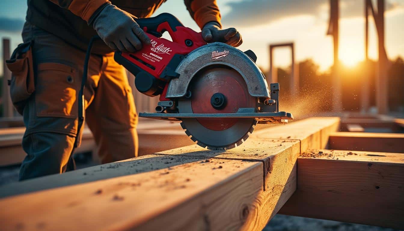 Scie circulaire Milwaukee M18 : Puissance et autonomie pour chantier