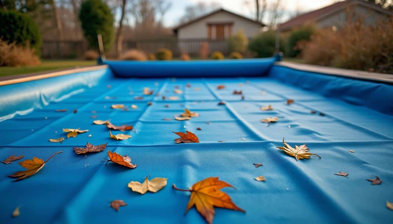 Illustration: Pourquoi une bâche d'hivernage est-elle indispensable pour protéger votre piscine hors sol en hiver ?