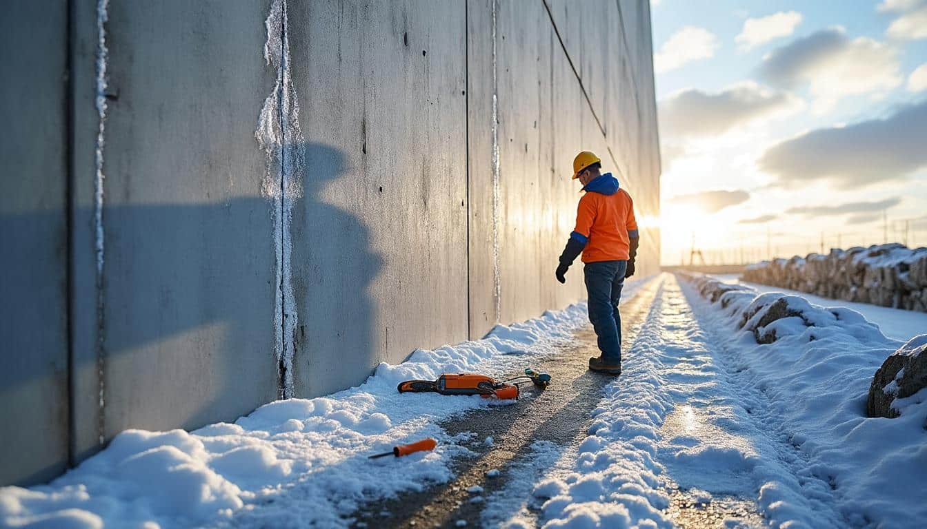 Illustration: Comprendre la formation et l’impact du gel dans le béton
