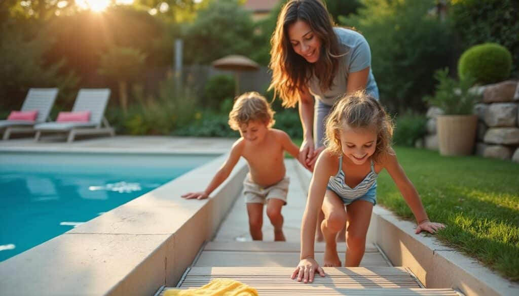 Escaliers de piscine hors sol : sécurité, confort et choix durable