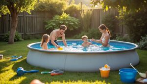 Piscine en composite hors sol : installation rapide et durable