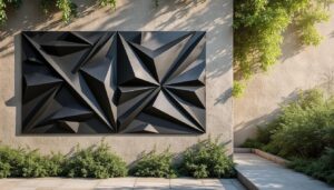Décoration murale extérieure en métal : style et durabilité assurés