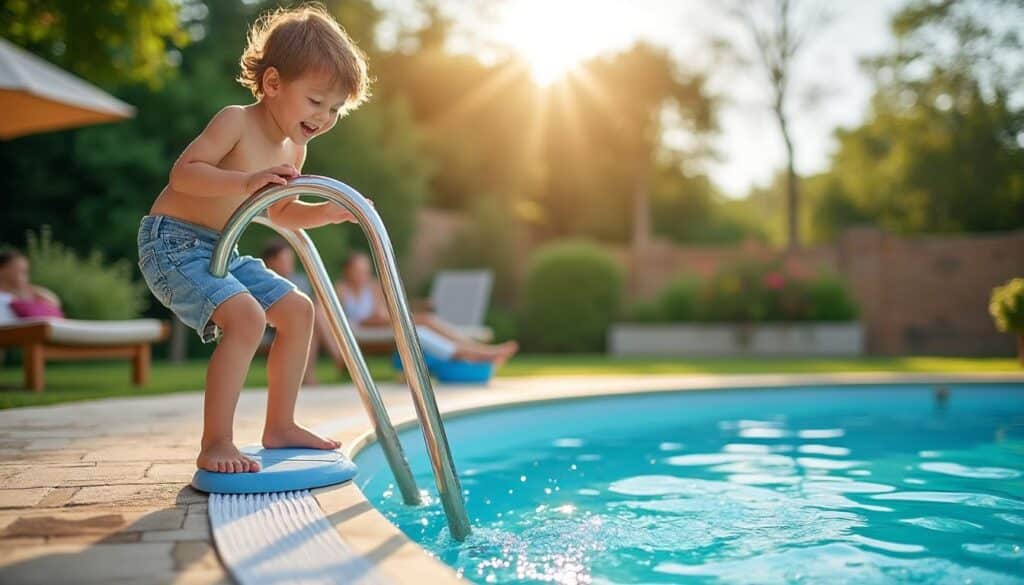 Échelle pour piscine hors sol 122 cm : sécurité et confort garantis