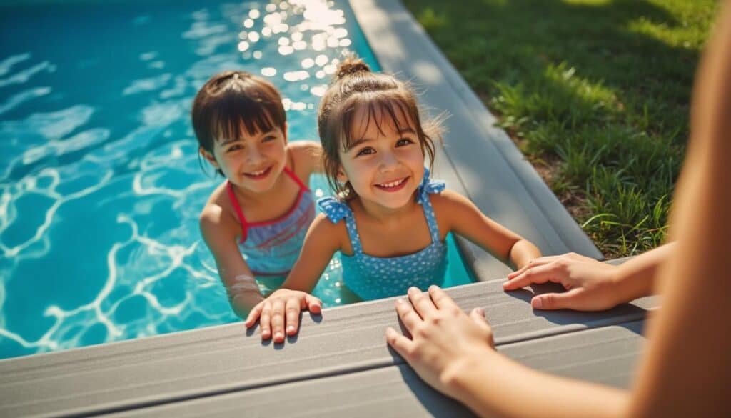 Marche pour piscine hors sol : confort et sécurité optimisés