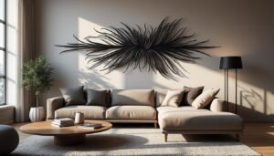 Décoration murale en métal noir : élégance et style pour votre intérieur