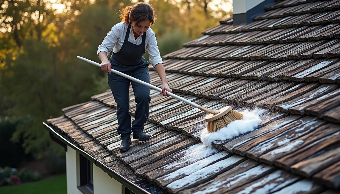 Illustration: Comprendre l’essentiel sur la brosse dure destinée au nettoyage de toiture