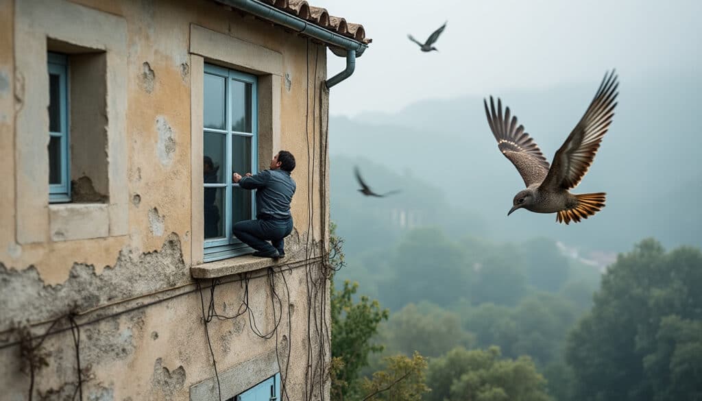 Faire fuir les oiseaux du toit : méthodes efficaces et respectueuses