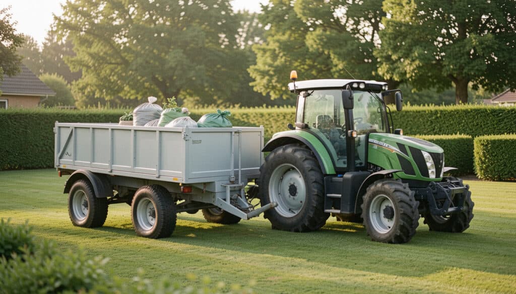 Choisir une remorque pour tracteur tondeuse